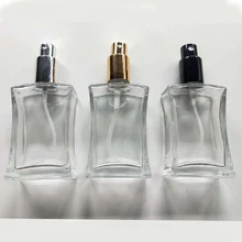 50 мл стеклянный многоразовый парфюмерный флакон с распылителем высококачественный пустой косметический контейнер портативный флакон-спрей для духов с посылка