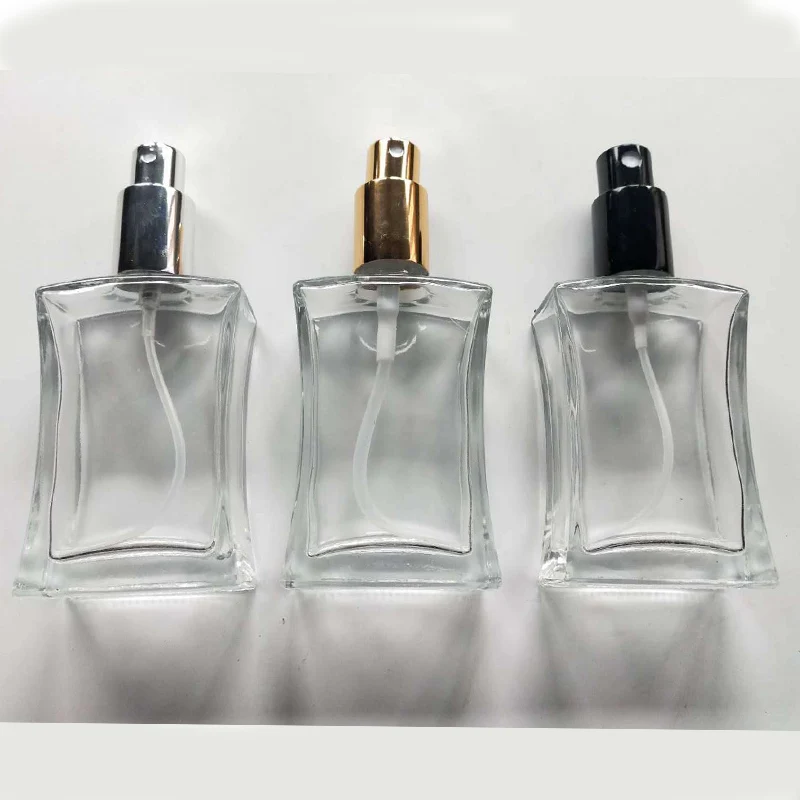 

50ml Glass Refillable Perfume Bottle Atomizer High-grade Empty Cosmetic Container Portable Perfume Spray Bottle with Package
