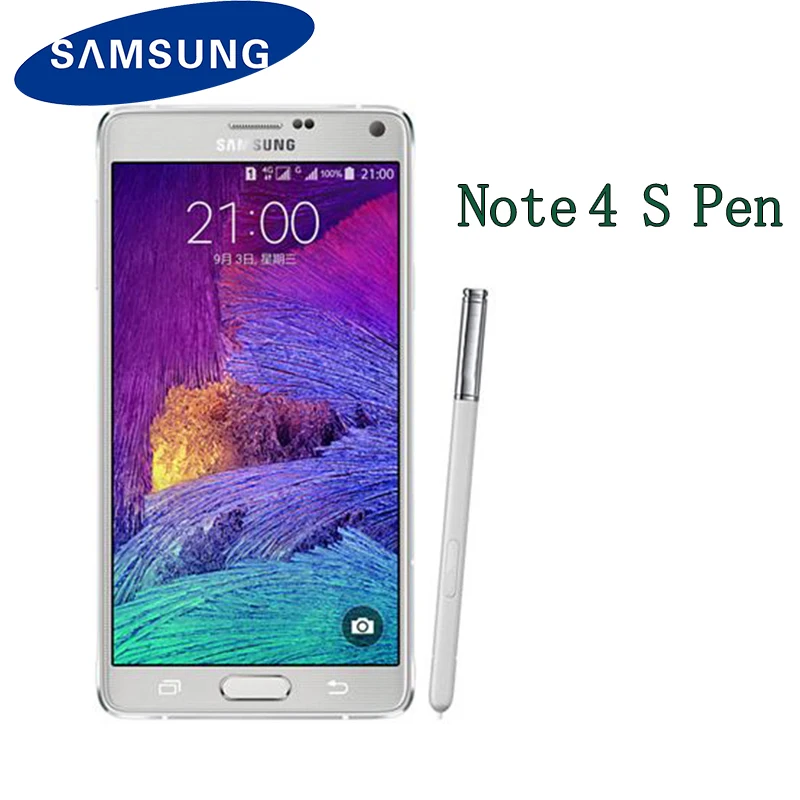 Стилус для сенсорного экрана Samsung Galaxy Note 4 стилус N910 N910A N910U N910F 100% оригинал без