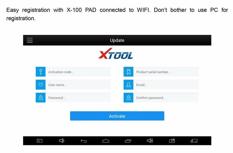 xtool X100 PAD Wifi Bluetooth бесплатное обновление онлайн X-TOOL X-100 PAD Авто ключ программист такой же как X300 Pro