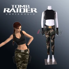 Lara Croft костюм для косплея Tomb Raider Lara Croft костюм для Хэллоуина на заказ