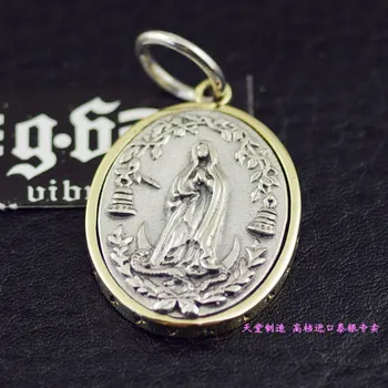 

Thailand imports, genuine GV925 Sterling Silver Pendant Mary Gospel