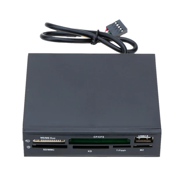 Lettore Schede Frontale PC 5.25" - USB 3.0, ESATA, Supporto SD/CF/MS Per Desktop - Foto 6