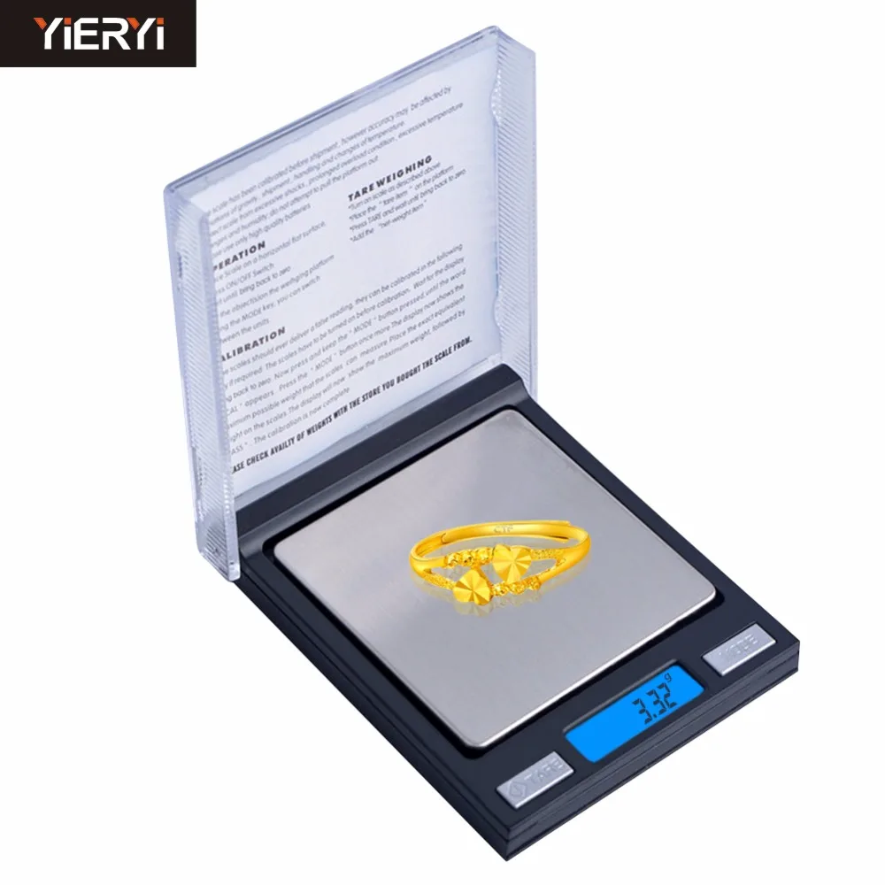 Yieryi high quality digital pocket jewelry scales 0.01g 100g mini