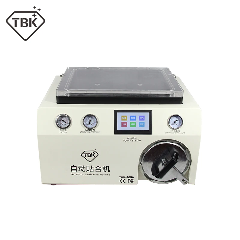 

Newest TBK-408A 15 Inch Mobile Phone LCD Laminator Machine with Transparent Cover and Autoclave Bubble Remover