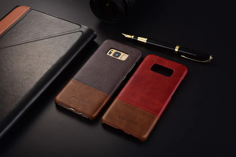 Kezihome для Samsung Galaxy S8 чехол из натуральной кожи жесткий чехол для Samsung Galaxy S8 Plus чехол высокого качества