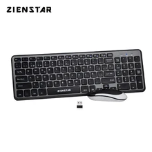 Zienstar Spanish Letter 2.4G Wireless Keyboard Mouse Combo with USB Receiver for Desktop,Computer PC,Laptop and Smart TV Zienstar Spanish Letter 2.4G Wireless Keyboard Mouse Combo with USB Receiver for Desktop,Computer PC,Laptop and Smart TV