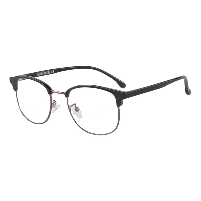 

SHINU Golden frame with black eyebrows TR material with Metal anti blue ray Customized Prescription Eyewear Progressive glasses