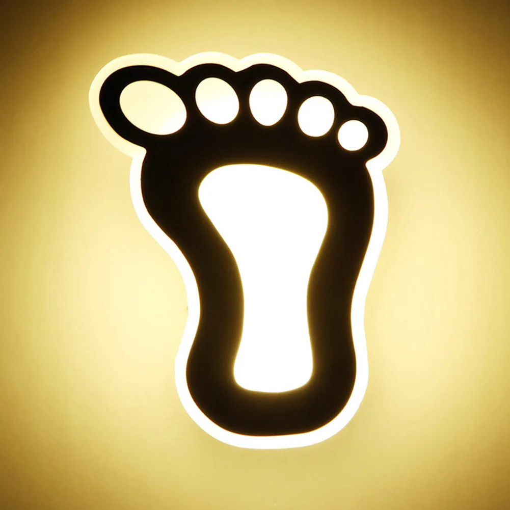 

New Led Wall light creative footprint dimming lamp for bedroom dining-room lamp Acrylic circular sitting room lighting