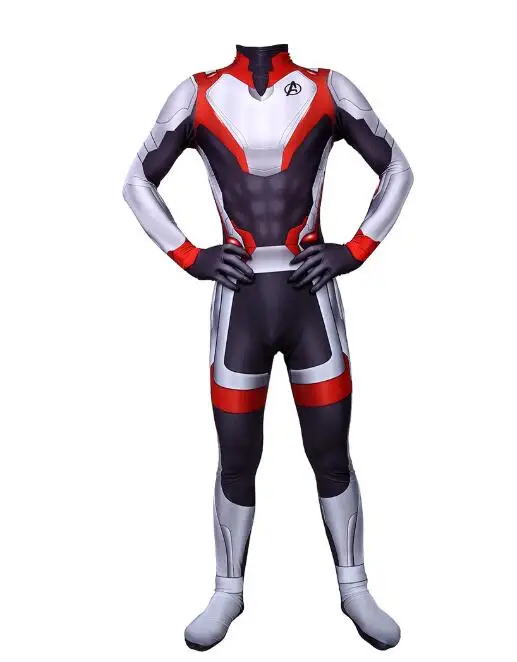 Avengers Endgame Quantum Realm Cosplay Costume Superhero Captain America Captain Marvel Zentai Bodysuit Suit Jumpsuits