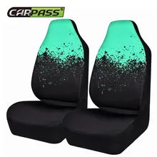 Car-pass 2 Front Car Seat Cover Universal Fits Most Auto Interior Accessories Seat Covers 3 Colors Automotive Cushion Protective