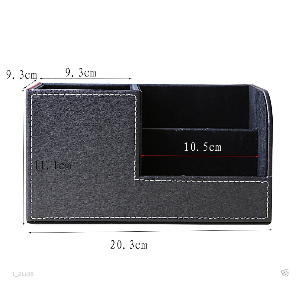  Multi-function Desk Stationery Organizer Marble Pen Pot Pencil Holder Storage Box Case Container 16