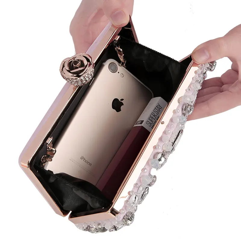Luxy Moon Rhinestone Evening Bags diamond clutches Pearls Beaded Day Clutch Purse Handbags Wallet Evening Wedding Bag ZD848 Luxy Moon Rhinestone Evening Bags diamond clutches Pearls Beaded Day Clutch Purse Handbags Wallet Evening Wedding Bag ZD848