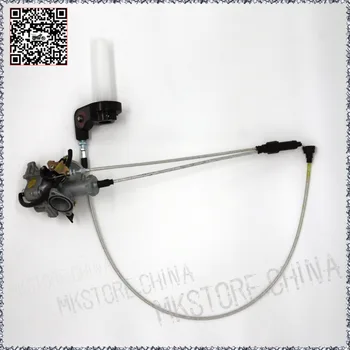

PZ30 Carburetor for JKL30MM Power Jet Accelerating Pump + Visiable Transperent Throttle Settle + Dual Cable IRBIS Free Shipping