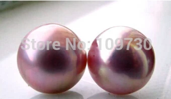 

Bridal jewelry free shipping hot sell 12MM Pink Pearl Earrings