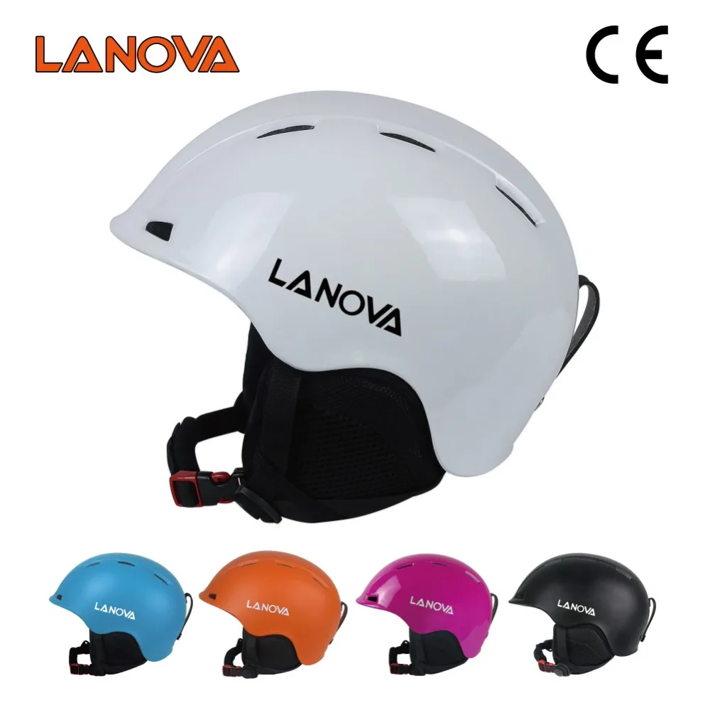 

Lanova 3 size White Ski helmet Child Men Women Snowboard Ski Helmet High Quality PC+EPS Snow Skating Skateboard Skiing Helmet