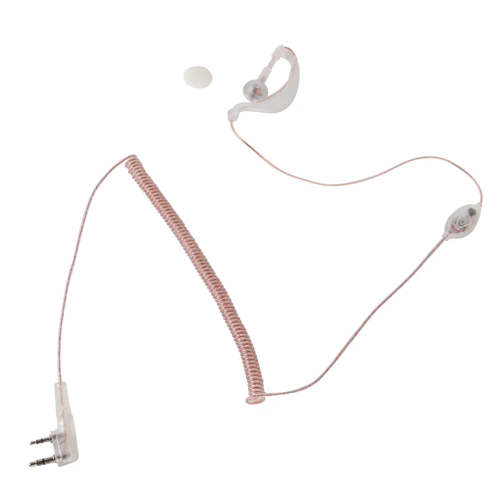 

Baofeng Walkie Talkie Mic Headset K Type Earphone for UV-5R UV 5R UV-5RE walkie talkie radio Earpiece black and clear