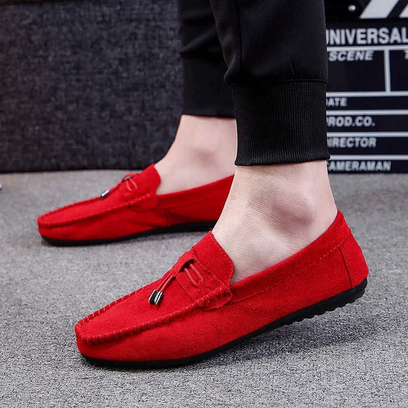 Mens Pumps Outdoor Flat Slip On Tassels Handwork Loafers Driving Gommino Shoes