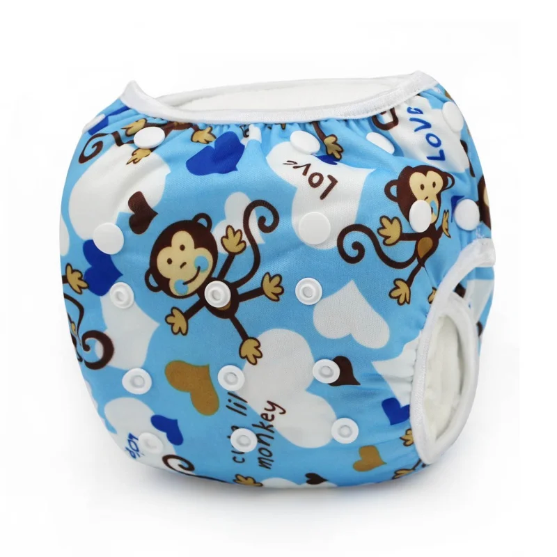27 Цвет милый ребенок Подгузники Детские хлопок тренировочные брюки новорожденных Водонепроницаемый Регулируемый Плавание пеленки