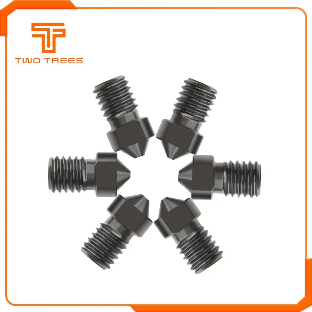 

1Pc 3D Printer Parts Hardened Steel Die Steel Nozzle J-Head Extruder For 0.2/0.3/0.4/0.5/0.6/0.8/1.0mm for 1.75mm For 3D V6 & V5