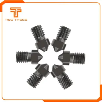 

5Pcs 3D Printer Parts Hardened Steel Die Steel Nozzle J-Head Extruder 1.75mm 0.2/0.3/0.4/0.5/0.6/0.8/1.0mm for For 3D V6 & V5