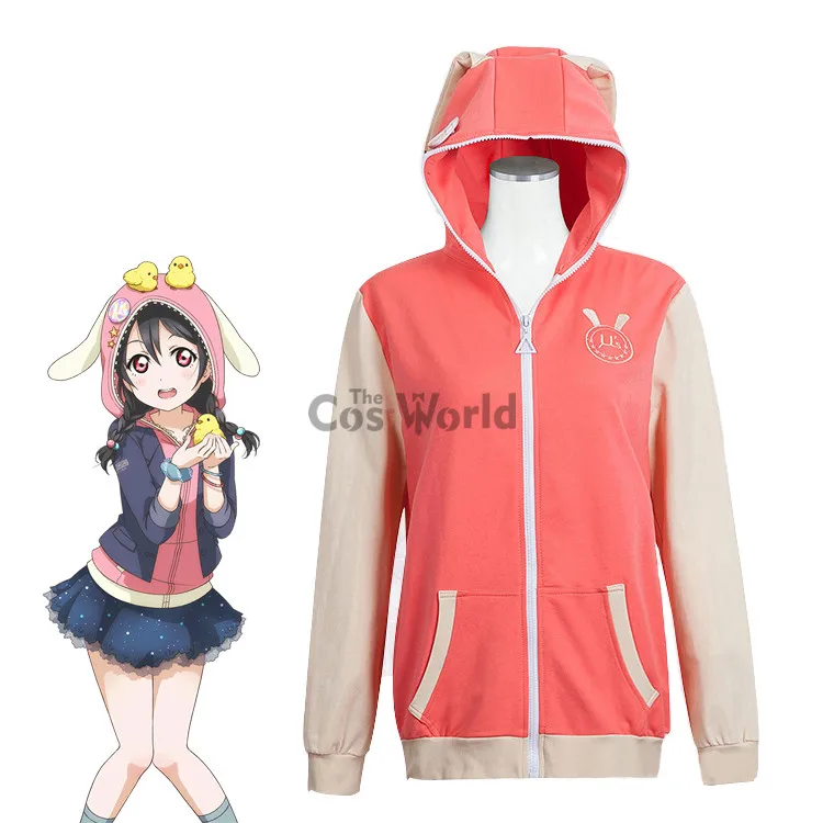 Love Live Yazawa Nico худи с животными свитер пальто куртки верхняя одежда костюмы для