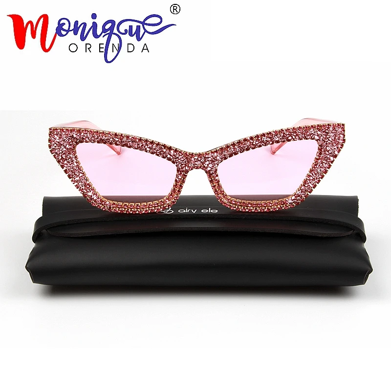 

sunglaasses women 2019 Sexy Cat eyes sun glasses Luxury macadam pink clear lens sunglasses men oculos de sol feminino