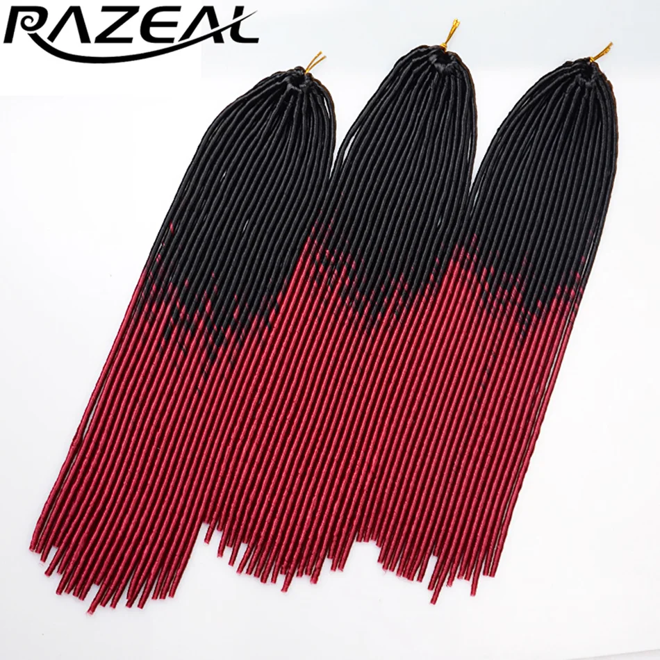 Razeal 20 ''20 волосы Virgin hair(комплект из 3 шт. искусственные локоны в стиле Crochet волос коса деграде синтетические волосы накладки косички