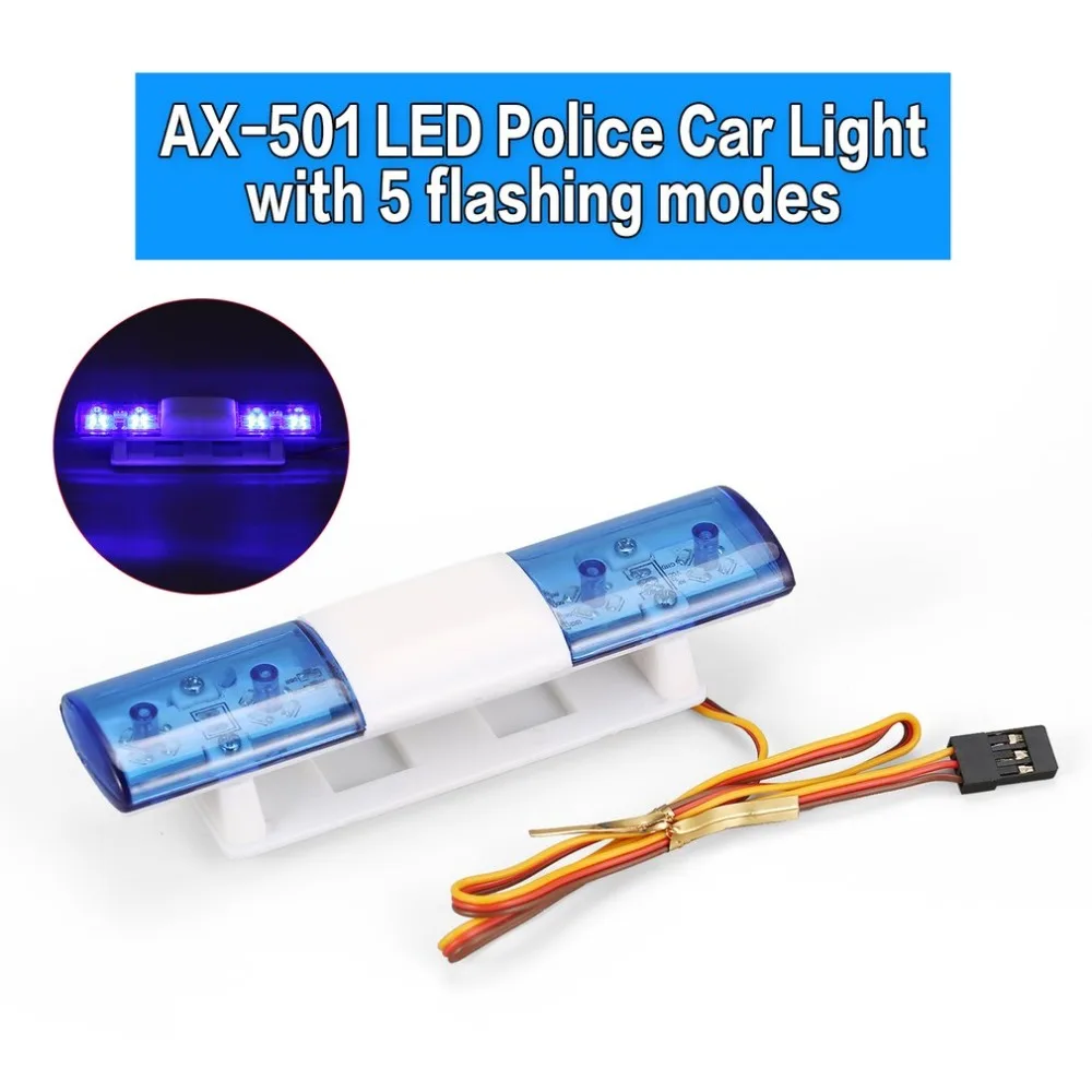 

AX-501 Flashing LED RC Car Lights Lamp for 1/10 1/8 HSP Traxxas TAMIYA CC01 Axial SCX10 D90 Multi-function RC Bar Light Lamp