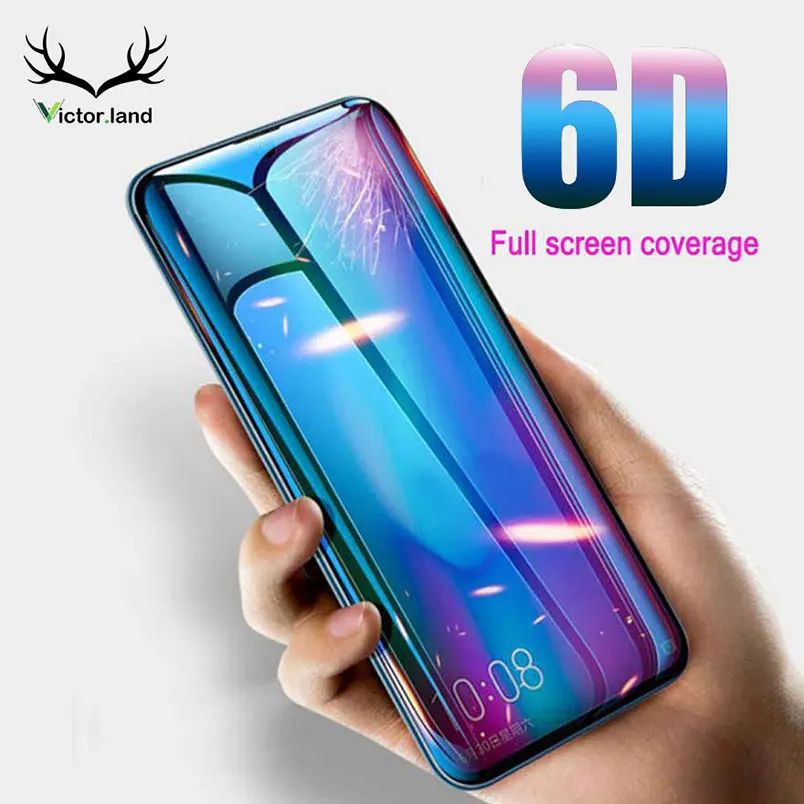 

9H Tempered Glass for Huawei P30 Nova 4 p smart Y7 Pro 2019 For honor view 20 6D Screen Protector Full Cover Curved Edge Film