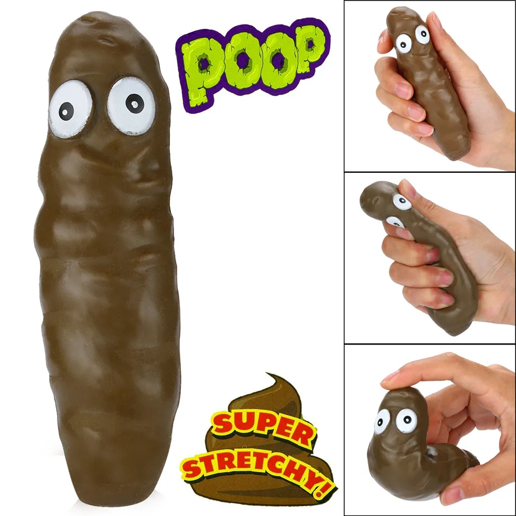 Squishies медленно поднимающаяся Новинка Squeeze Turd эластичный Poo снятие стресса сжимающая ручная игрушка шалость игрушечная какашка смешной подарок# K11