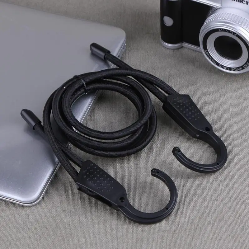

Adjustable 1.5M Bikes Rope Tie Outdoor Multi Tools Car Luggage Roof Rack Strap Hooks Stretch Elastic Tensioning Belts Hooks