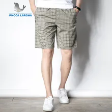 Для мужчин клетчатые шорты Летняя мода Британский Стиль Мужские шорты в повседневном стиле Брендовые мужские шорты Карго плюс Размеры карманы на молнии