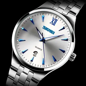 

Business Watch Men Clock Fashion Casual Watch Full Steel Watch Date Display Luminous Male Shock Resist Men Wrist Watches Relogio