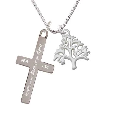 Medium Tree of Life - I Set You Apart - Cross Necklace (1)