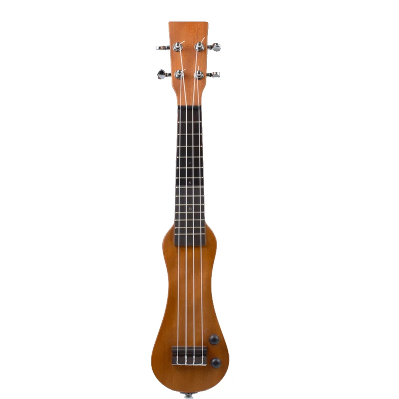 2" твердый деревянный Электрический Укулеле Ukelele uke красное дерево креативный арахисовый в форме с мягкой сумкой тюнер