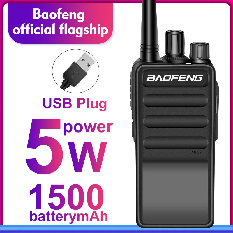 Baofeng BF C2 мини рация USB быстрая зарядка 5 Вт UHF 400 470 МГц Ham CB портативный