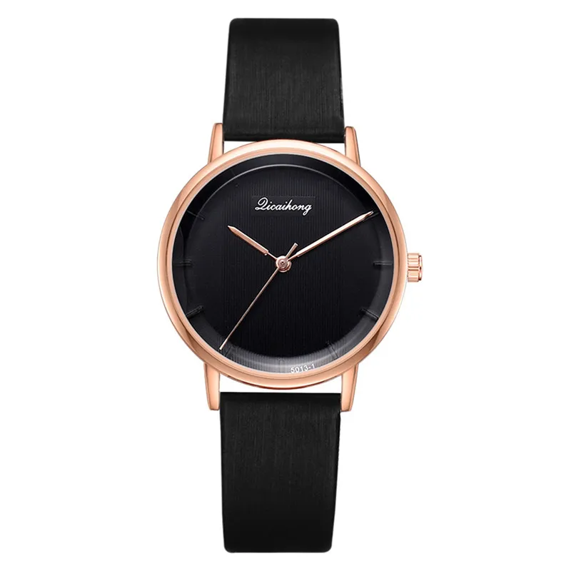 Женские кварцевые часы relojes para mujer новые модные однотонные из искусственной кожи