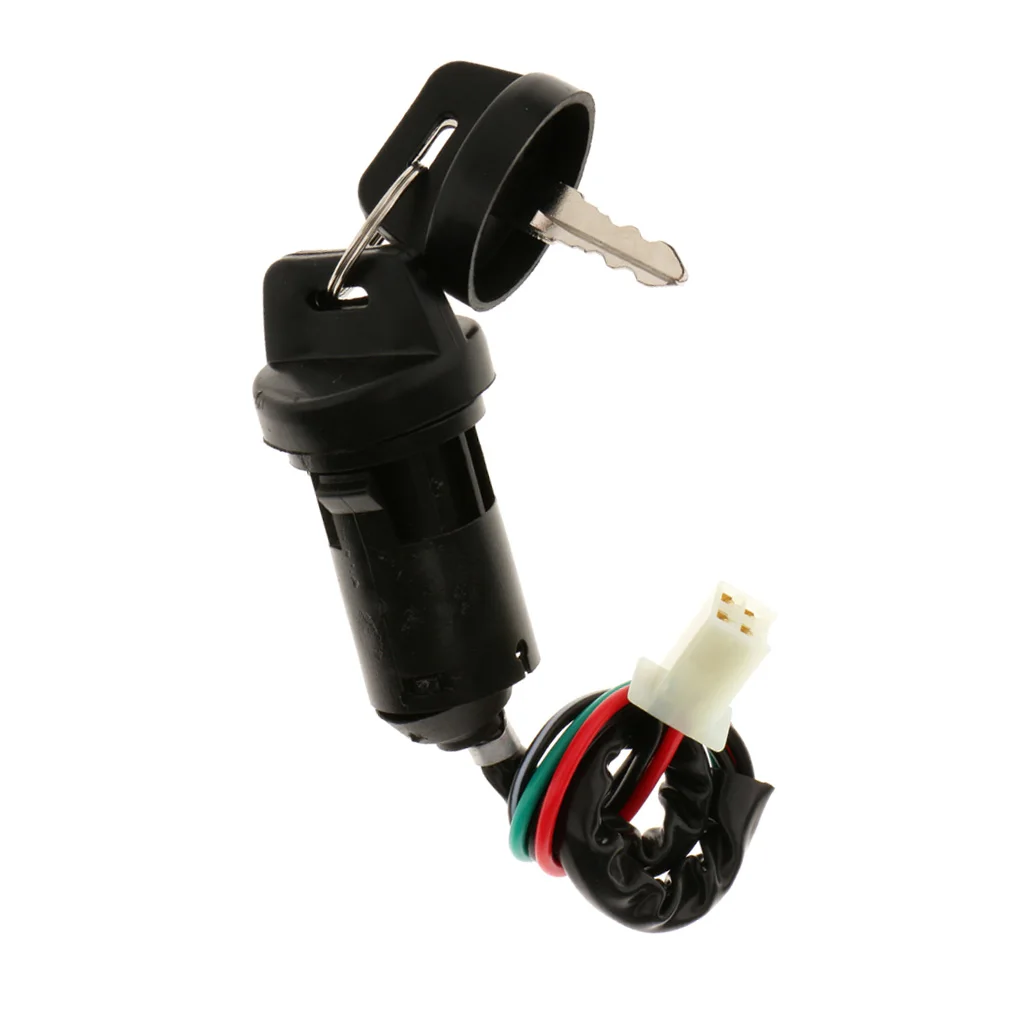 Universal Motorcycle Keys Starters MTB Cylinder Ignition Switch 4 Wires for 90cc 110cc 125cc 150cc 200cc 250cc ATV - Waterproof