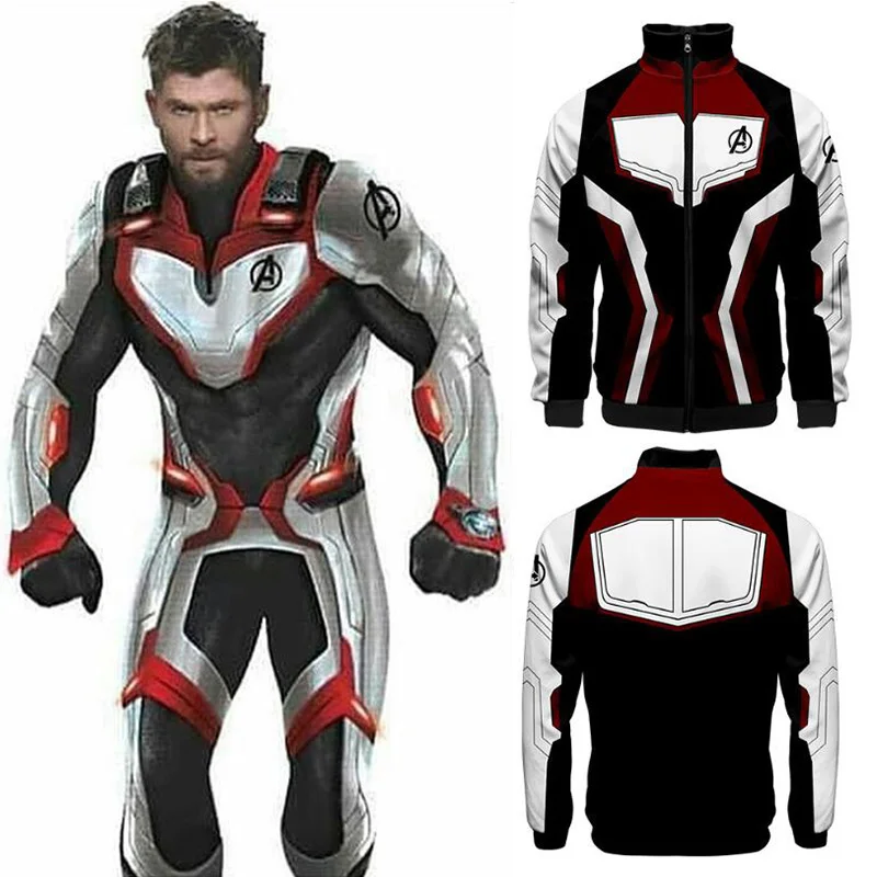 

Avengers Endgame Quality Bomber Solid Casual Jacket Men Spring Autumn Outerwear Mandarin Sportswear Mens Jackets for Male Coats
