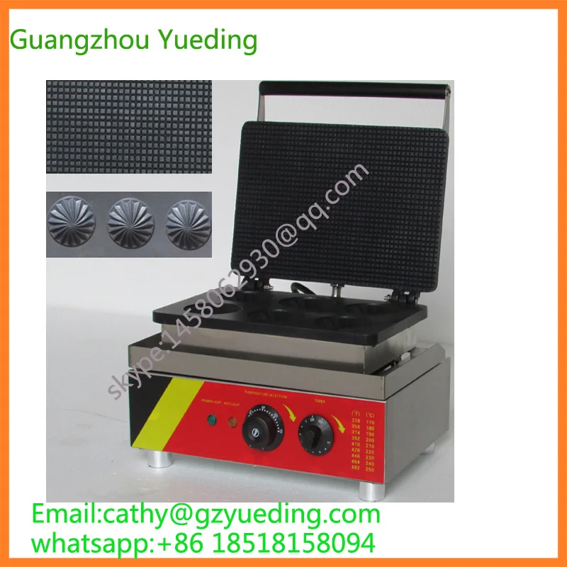 

New design waffle cone machine,waffle maker custom plate for sale with CE