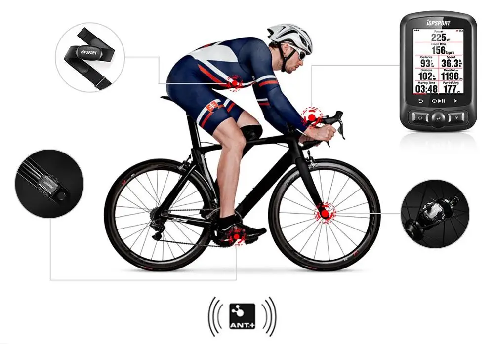 

Igpsport 15 Group IGS618 ANT+Bluetooth Bicycle Computer Gps Bicicleta Wireless Bisiklet Aksesuar Cycling Speedometer Bike Sensor