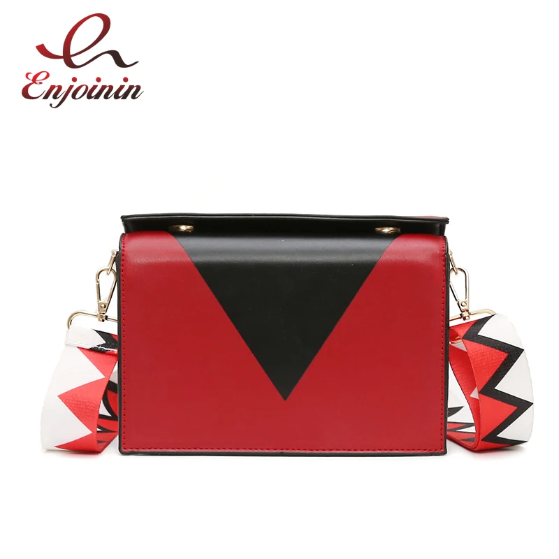 

Fashion Triangle Geometric Pattern Trend Ladies Pu Leather Crossbody Mini Messenger Bag Box Shoulder Bag Handbag For Women Bolsa