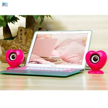 Био проводной компьютерный динамик дизайн сердца День Святого Валентина подарок на день рождения бас стерео 3,5 мм аудио телефон ноутбук мини динамик s