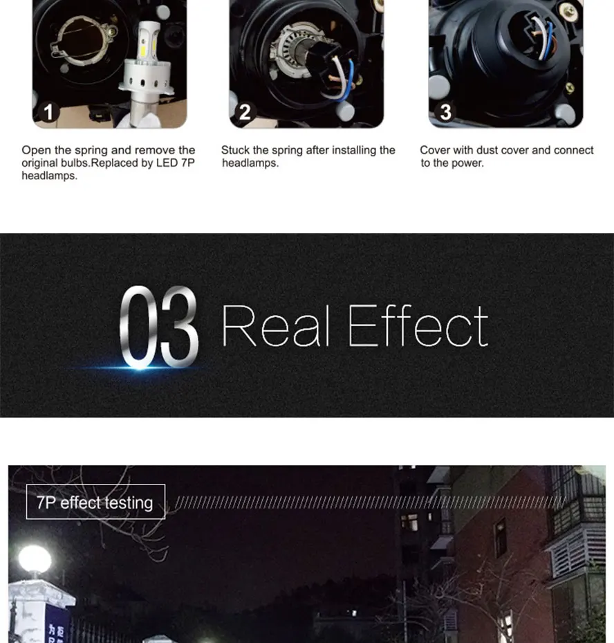 led car headlight bulb cob light source 80w auto lamp light  (19)