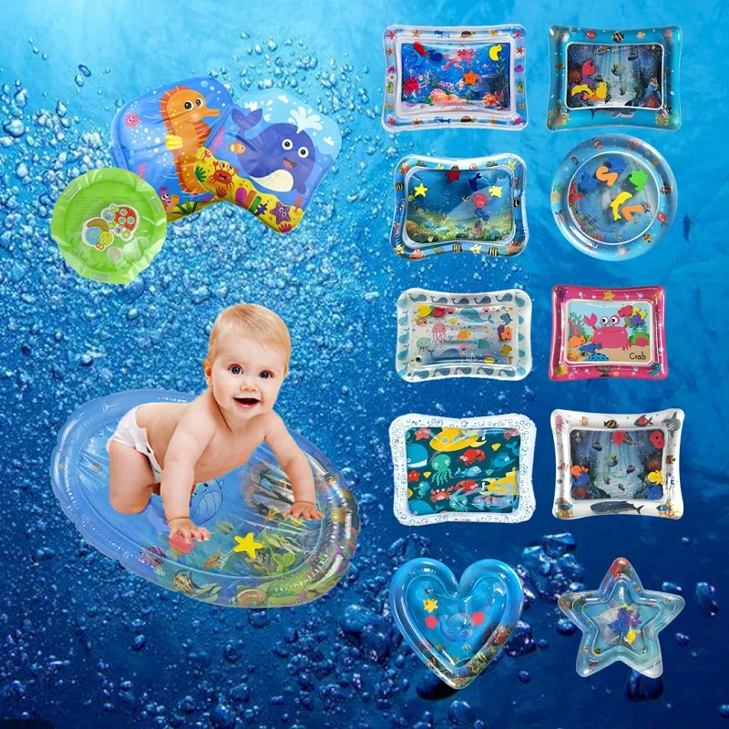 Tapis de jeu d'eau divers modèles enfants gonflables Patted Pad infantile bébé coussin d'eau grande Collection