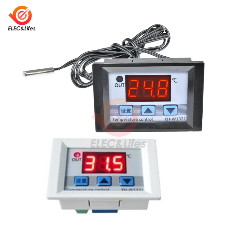 Цифровой регулятор температуры DC12V 10A W1321 качественный терморегулятор термостат