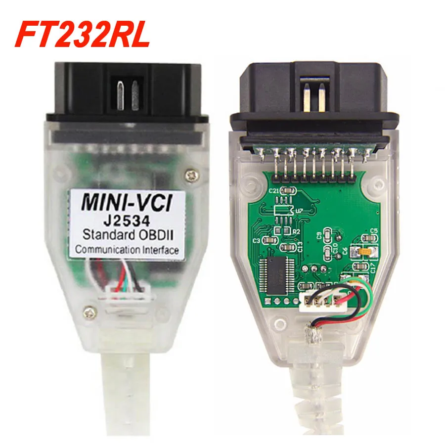 Новейшая версия V14.20.019 MINI VCI интерфейс для TOYOTA TIS Techstream mini vci FT232RL чип J2534 OBDII OBD2