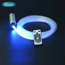 Maykit 12 В DC 6 Вт RGB автомобильный потолочный светильник на крыше звездного поля, светодиодный светильник из оптического волокна, двигатель с радиочастотным пультом дистанционного управления, звездное небо