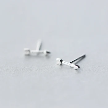 

925 Sterling Sliver Tiny Arrow Shaped Stud Earrings Women Dainty Mini Stud Earrings Minimalist Small Earring Studs Girls Bijoux